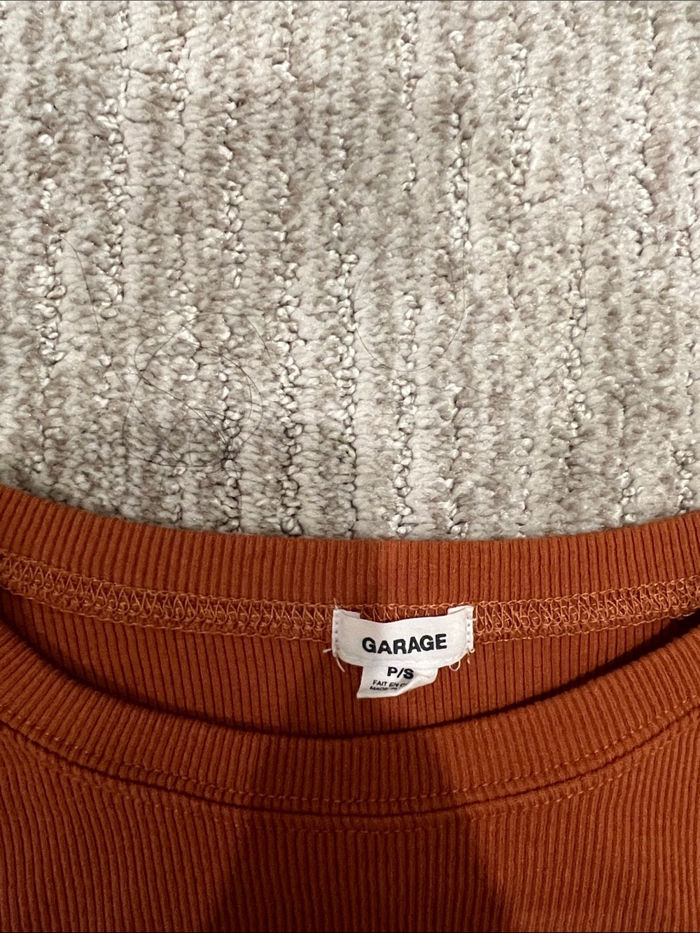 Garage Rust Ruched Midi Dress - Picture 2 of 3